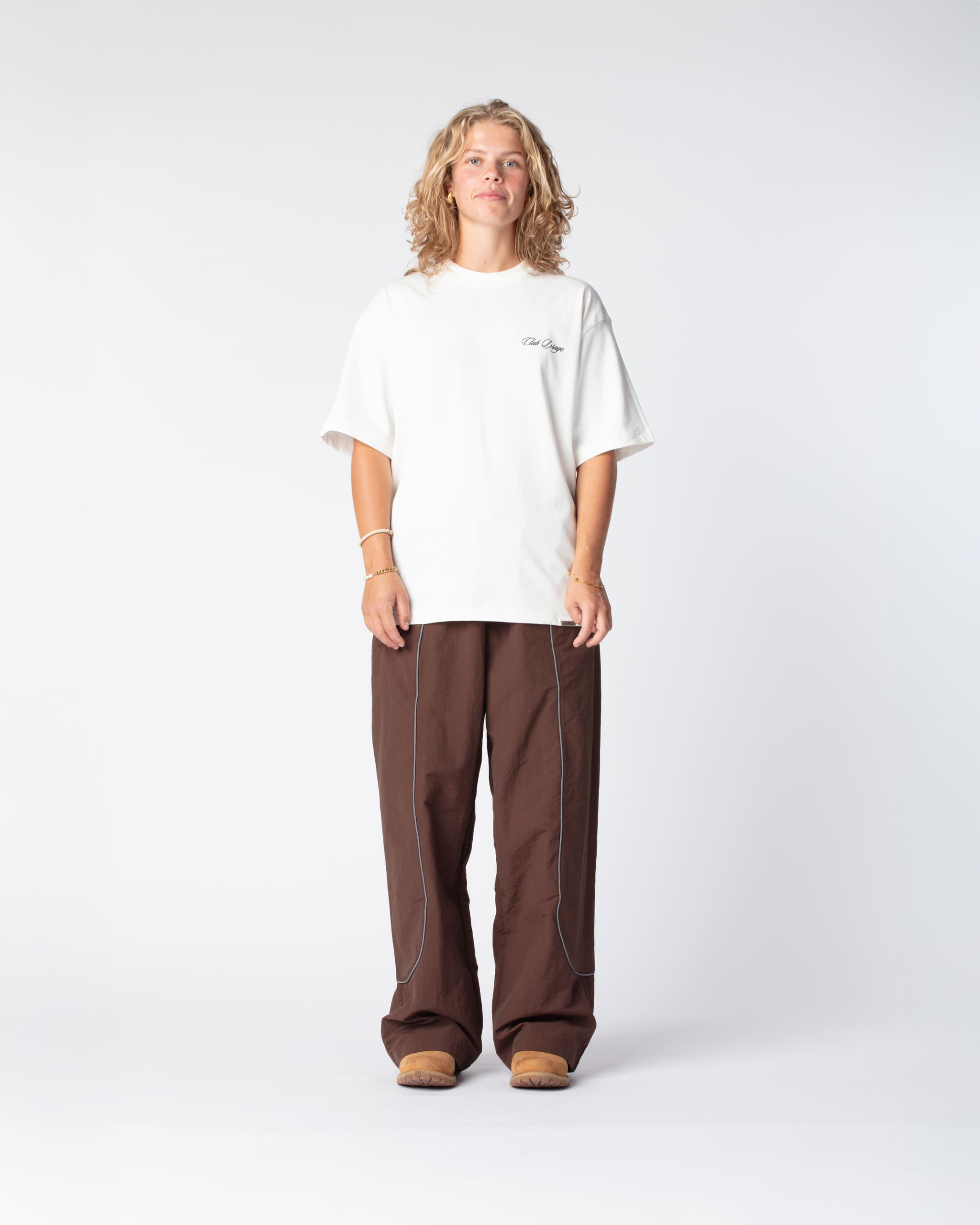 Front view of the 100% cotton Sun T-Shirt with an oversized fit