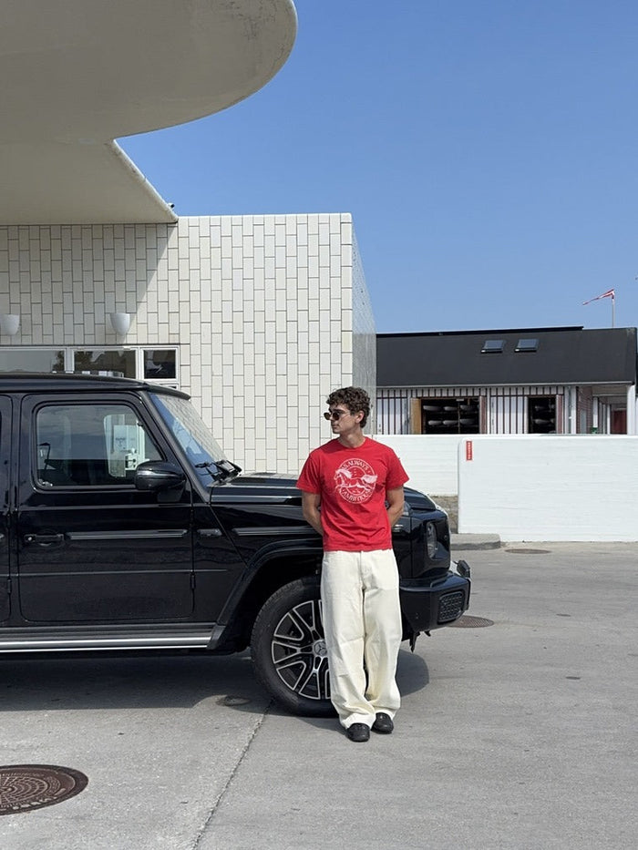 Marco er 186cm og bruger størrelse Large