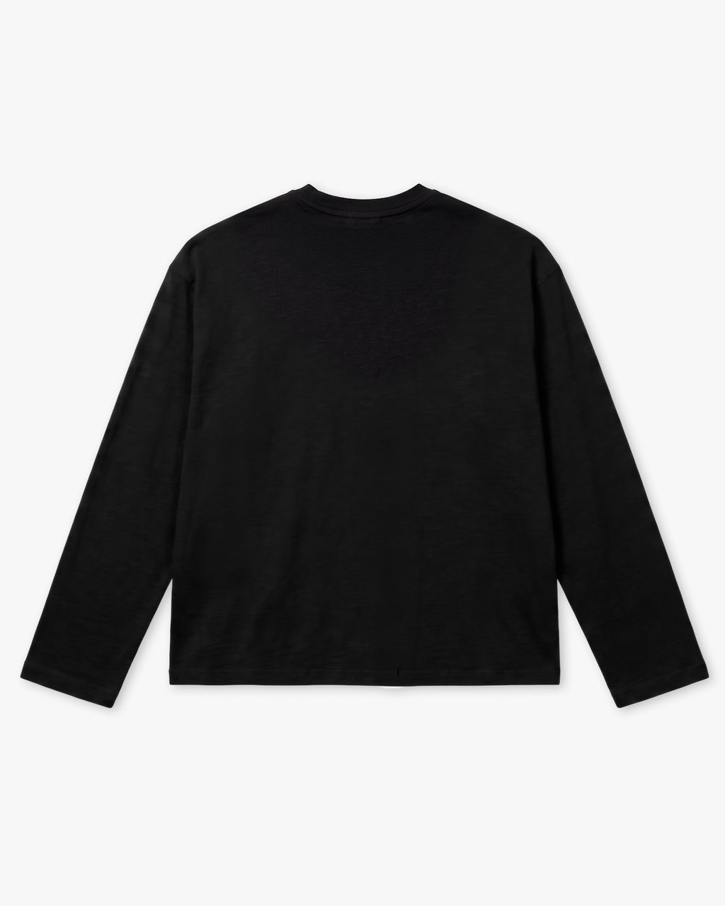 Flat lay of Long Sleeve Slub T-Shirt Rear