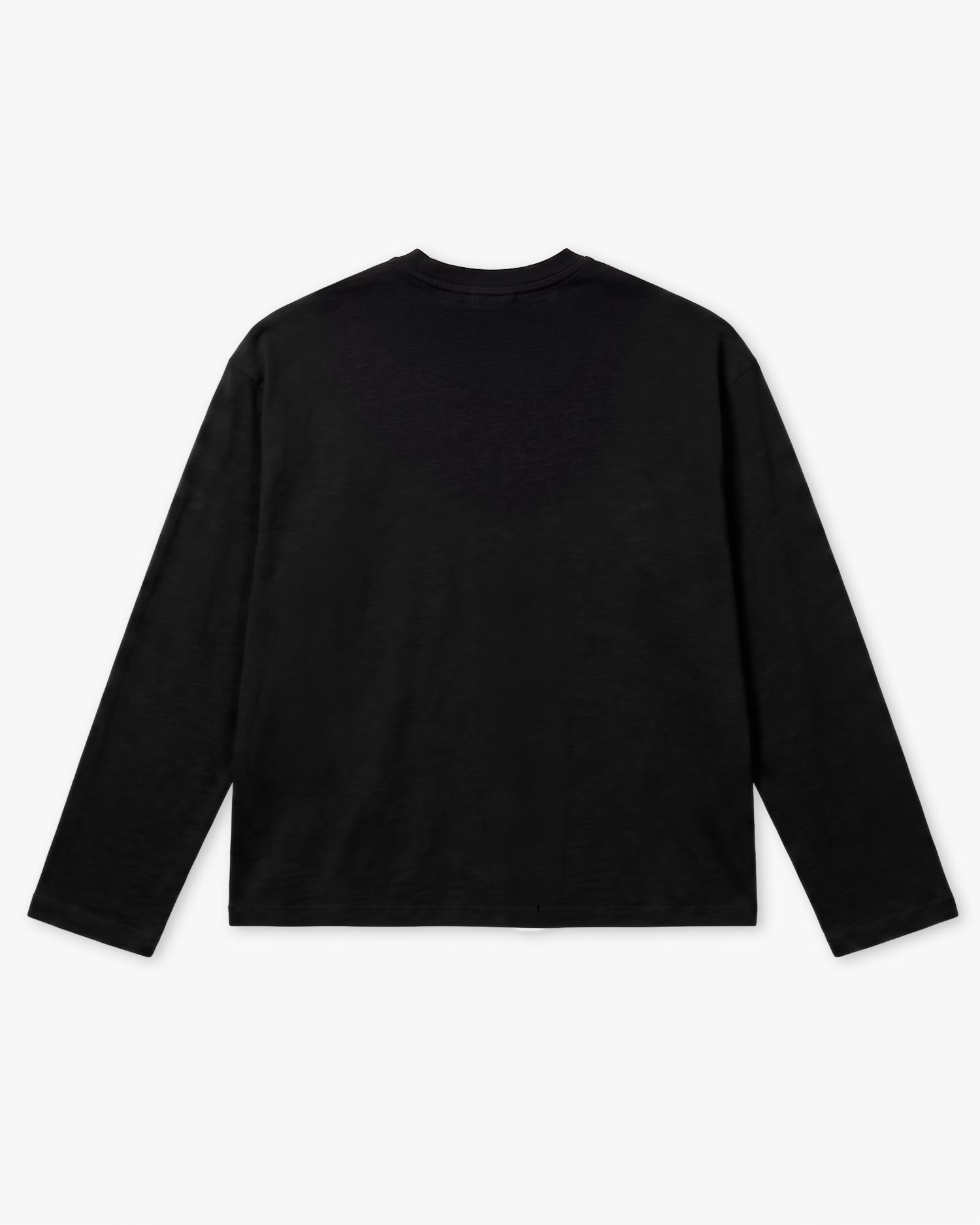 Flat lay of Long Sleeve Slub T-Shirt Rear